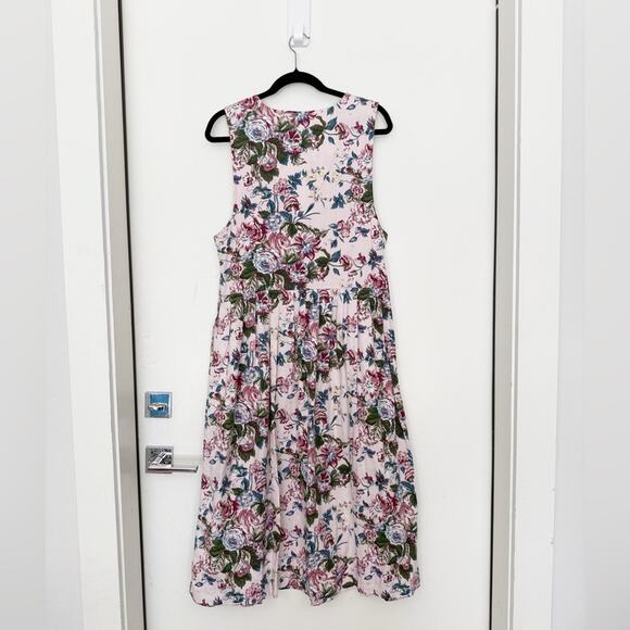 Vintage Bryn Connelly Pink Floral Cottagecore Dress - Picture 2 of 9